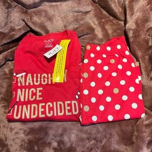 Place Red and White Polka Dot Kids Pajama Set